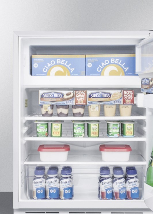 Summit Undercounter Refrigerator CT-66J Mini Fridge with Freezer, 5.1 cu. Ft.