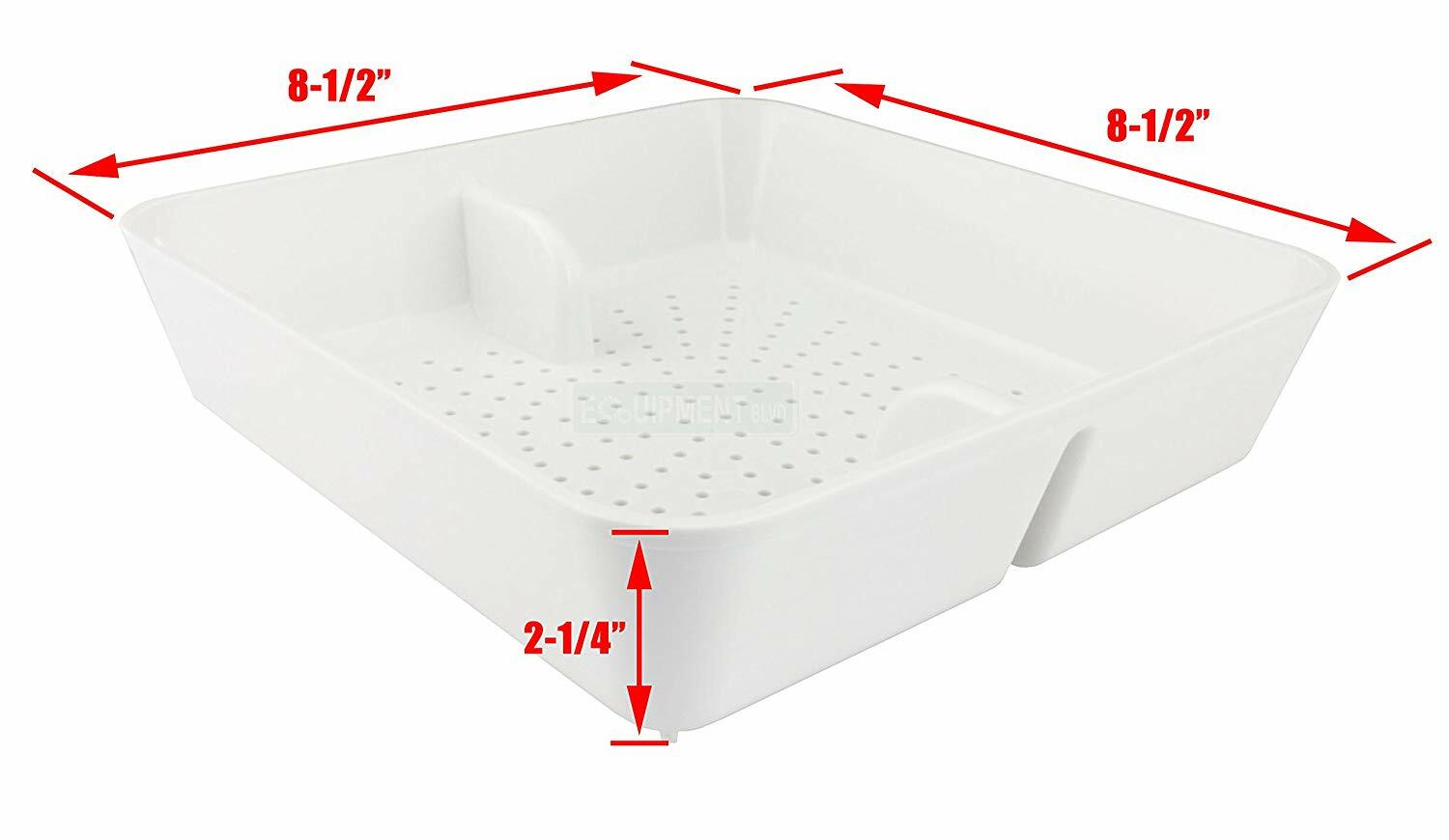 2 PCs GSW FS-PB ABS Plastic Floor Sink Basket 8-3/8″x8-3/8″ for 12″ Floor Sink