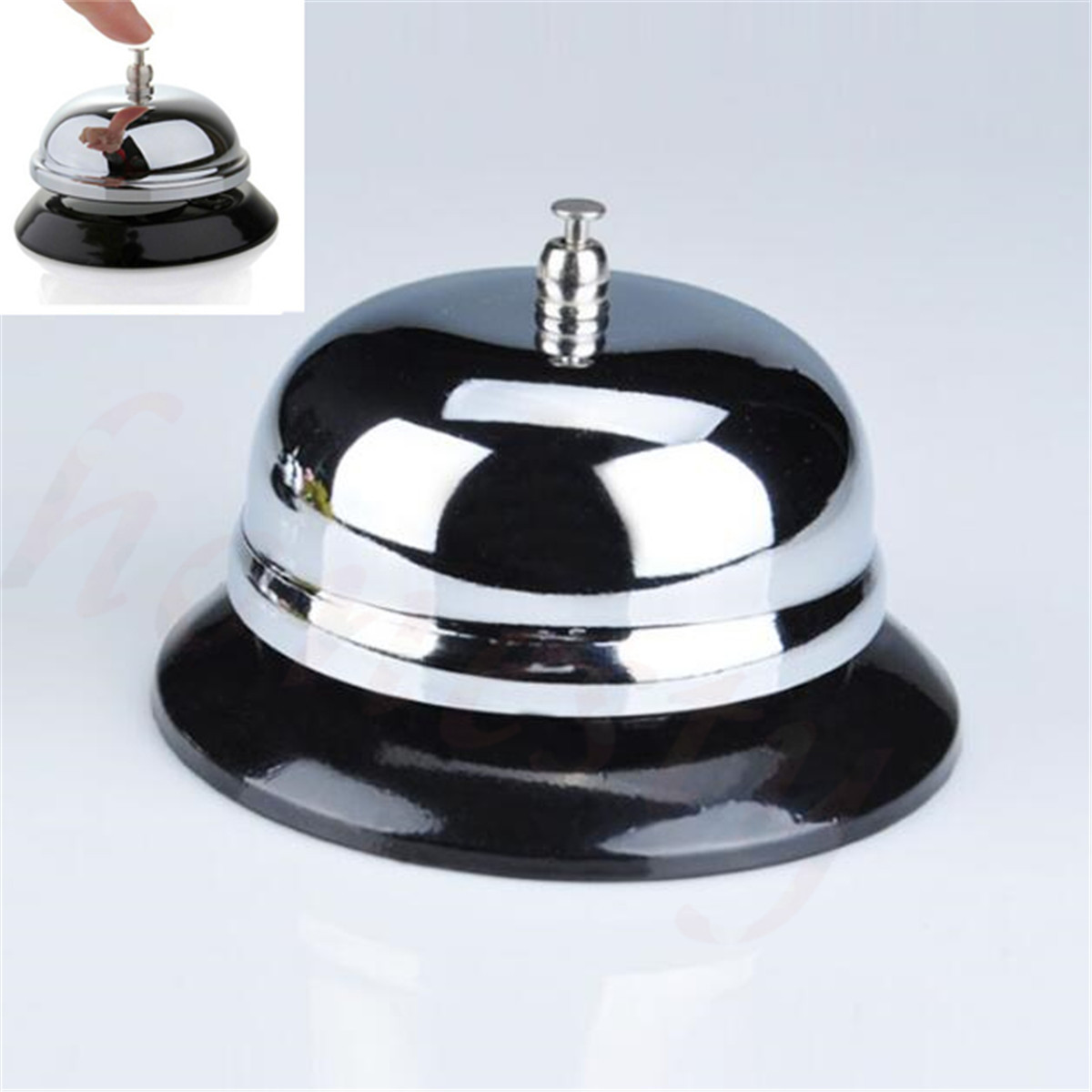 2PCS Restaurant Service Hotel Desk Bell Ring Reception Call Ringer Bar Counter