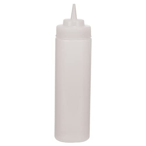 Allied Buying Corp SBC-24W Squeeze Bottle – One-End, Wide Mouth, 24 oz, Clear
