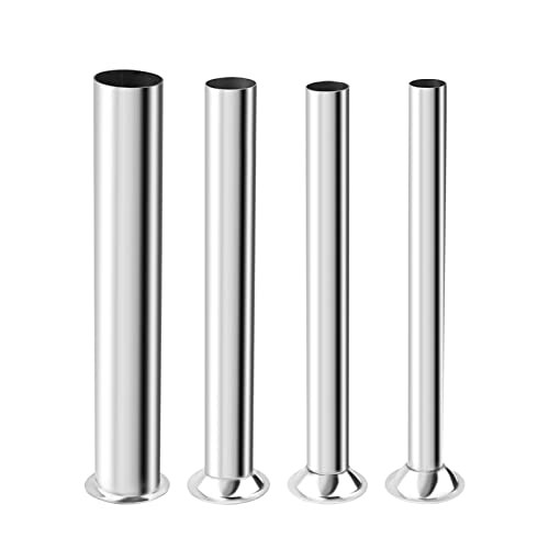 Hoypeyfiy Stainless Steel Sausage Stuffing Tubes Replacement normal, Sliver