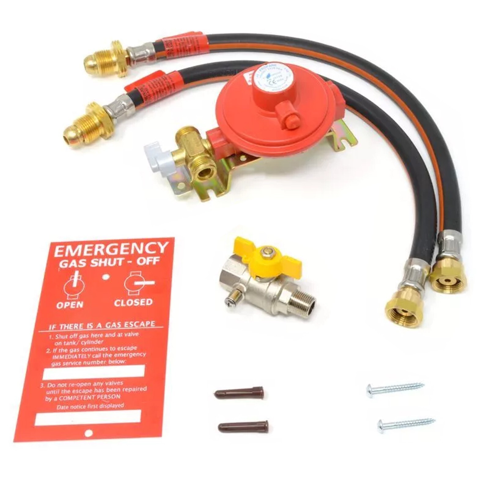 2 CYLINDER CHANGE OVER KIT PROPANE LP LPG BOTTLE GAS BOTTLE OUTLET REGULATOR