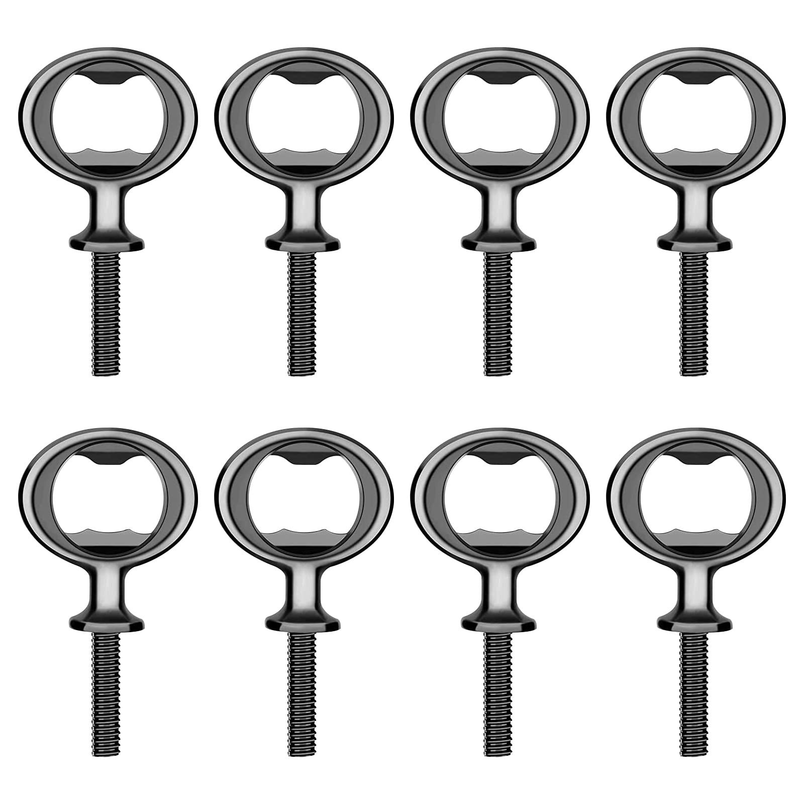 Metal Bottle Opener Kits 8 Pack Blank Stainless Steel Bottle Opener Insert Kits
