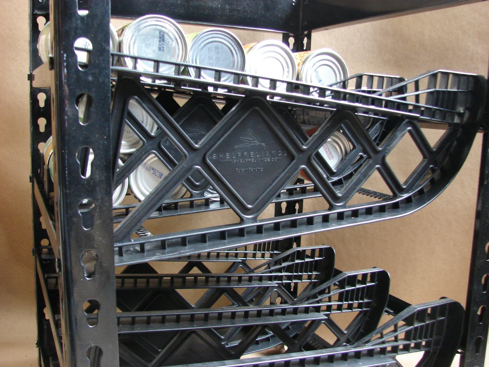 SHELF RELIANCE Adjustable CAN RACK Storage System, 99 Cans, METAL FRAME, Nice!!