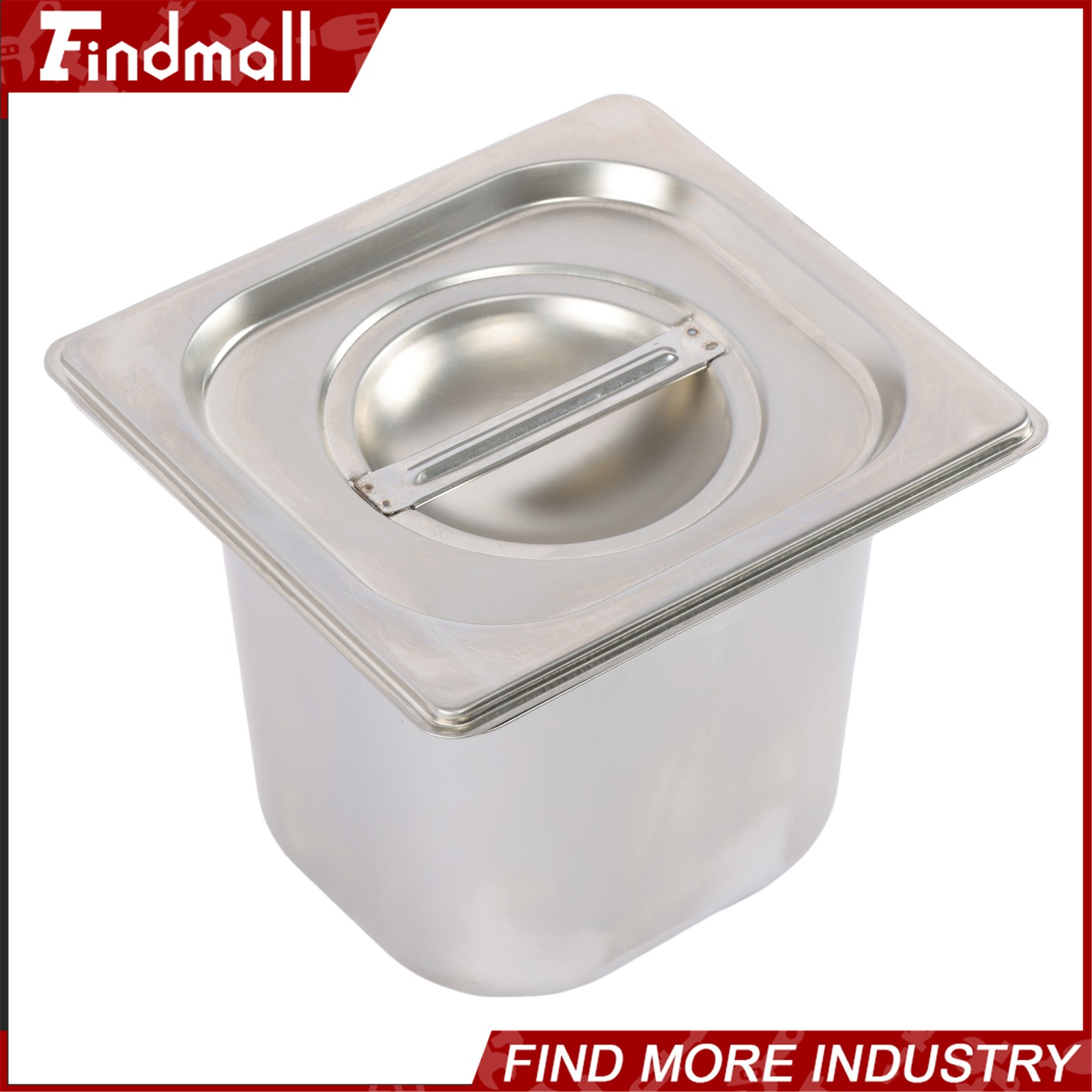 Findmall 4 Pack 6″ Deep Steam Table Pan Hotel Pans Food Prep Stainless Steel