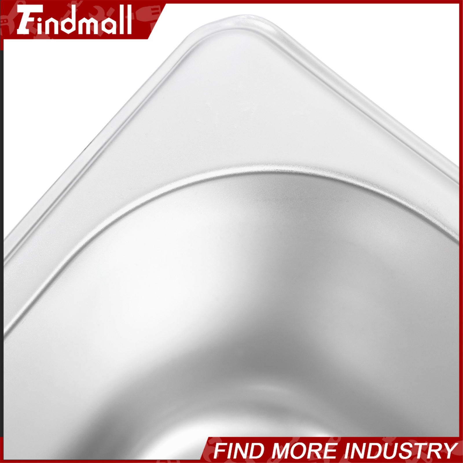 Findmall 1/2-Size 4″ Deep Stainless Steel Steam Table Pans Hotel Food Pan