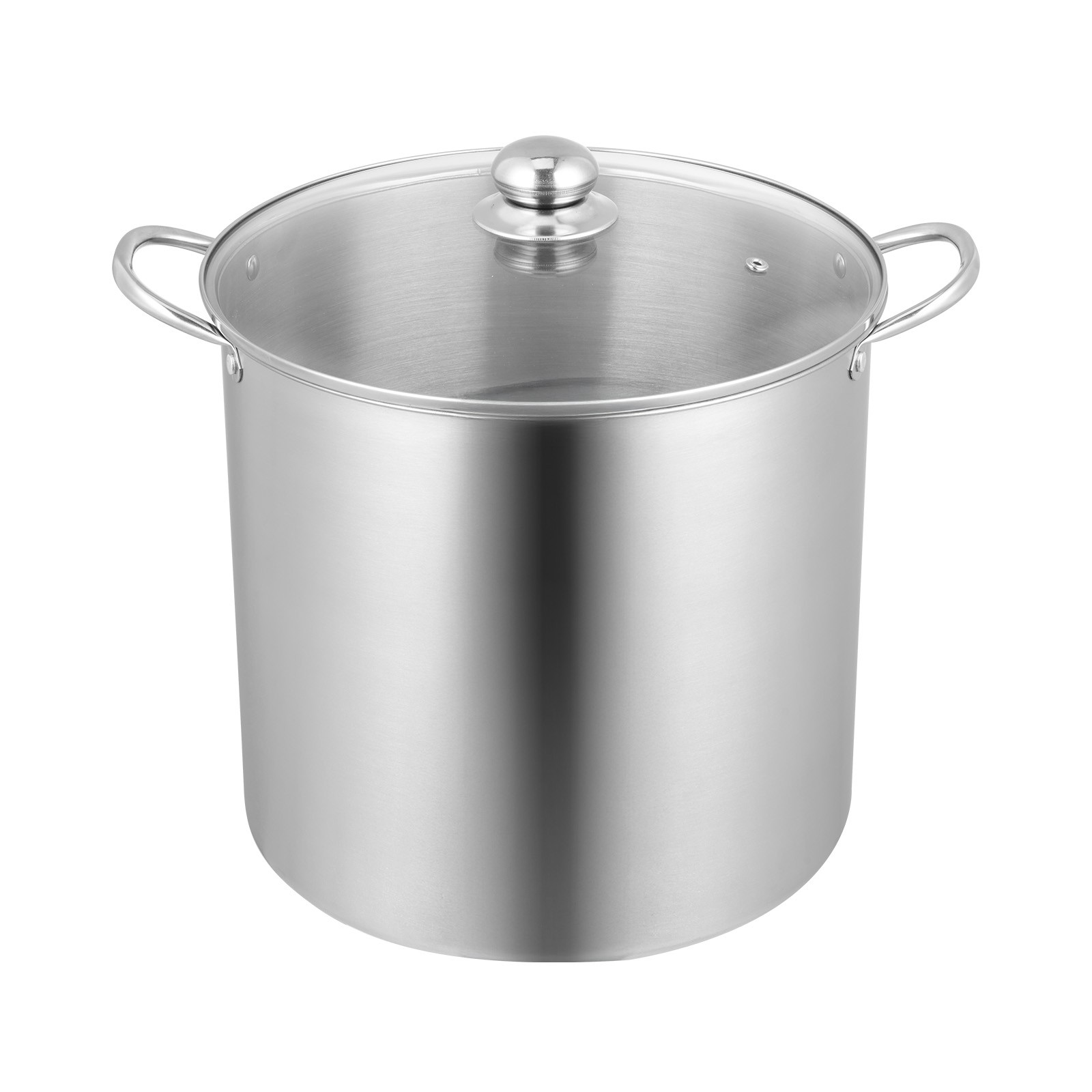Uimoso 21 QT Stainless Steel Canning Pot with Rack and Glass Lid for Water Bath