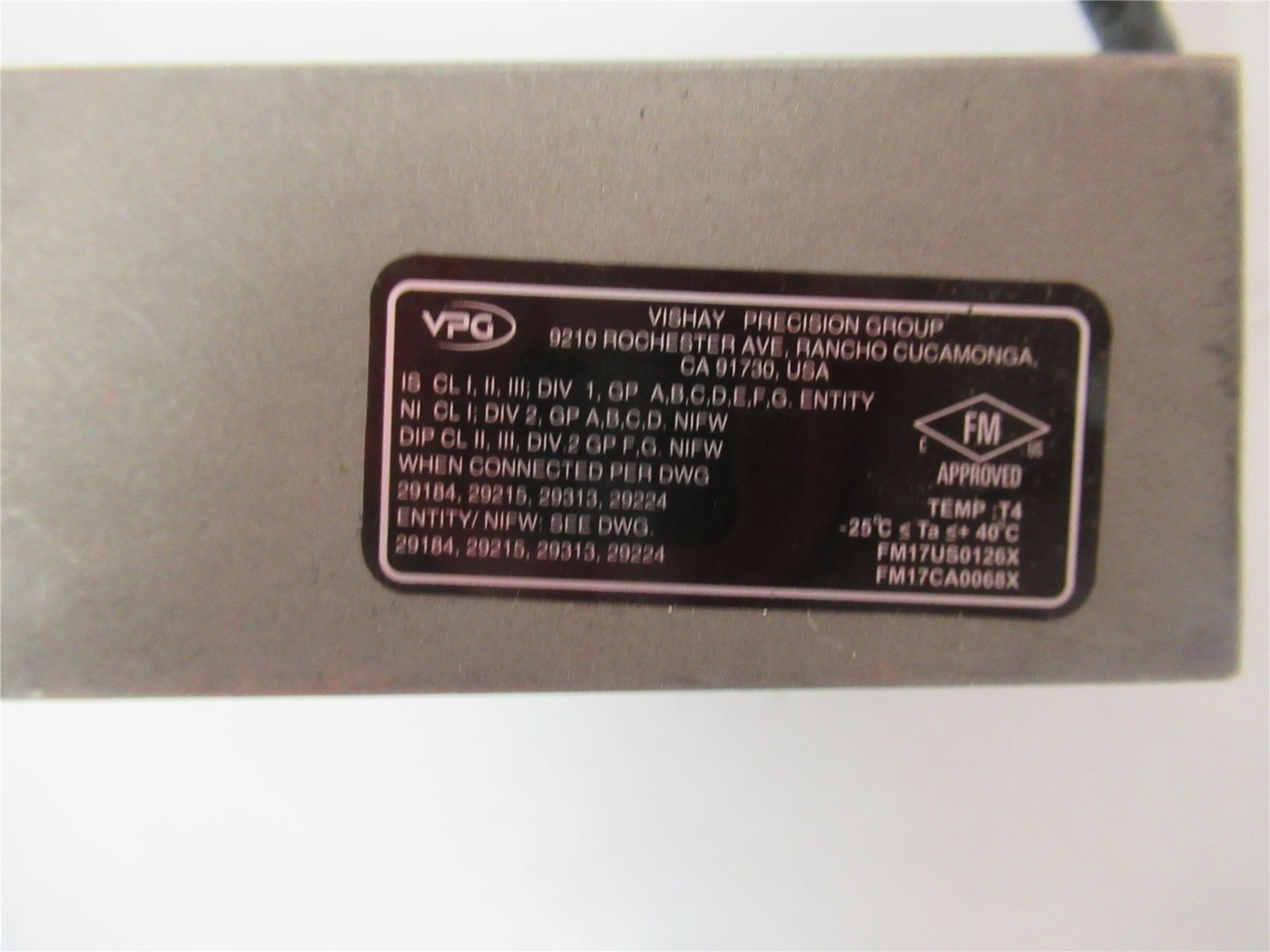 253140 New In Box; Vishay 9523-D3-2.5K-Z0P1 Load Cell 2500 LB