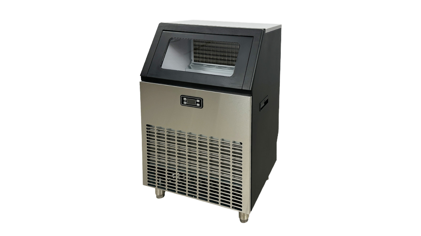 264 LBS/24H Commercial Ice Maker Dispenser Machine 55 LBS Storage Bin Auto Clean