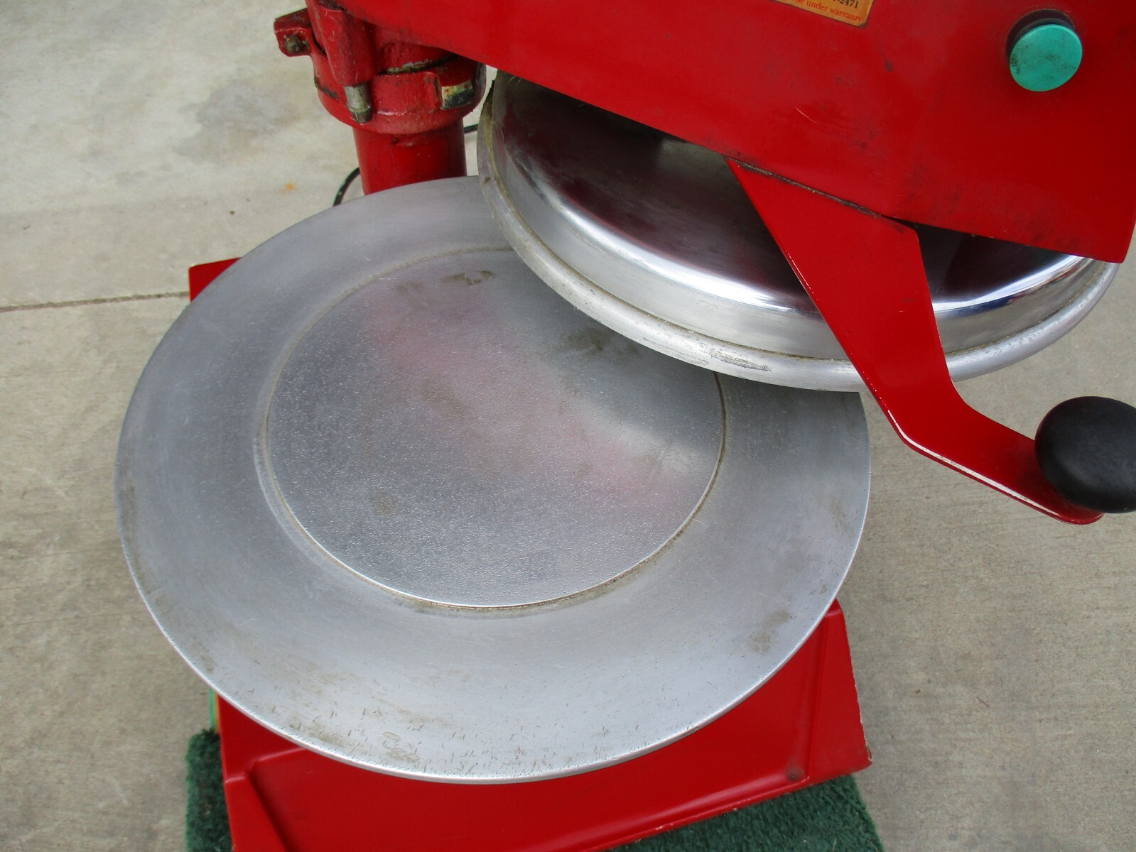 Commercial Restaurant Proluxe Doughpro DP2300 Dough Pizza Press 11 inches Heat
