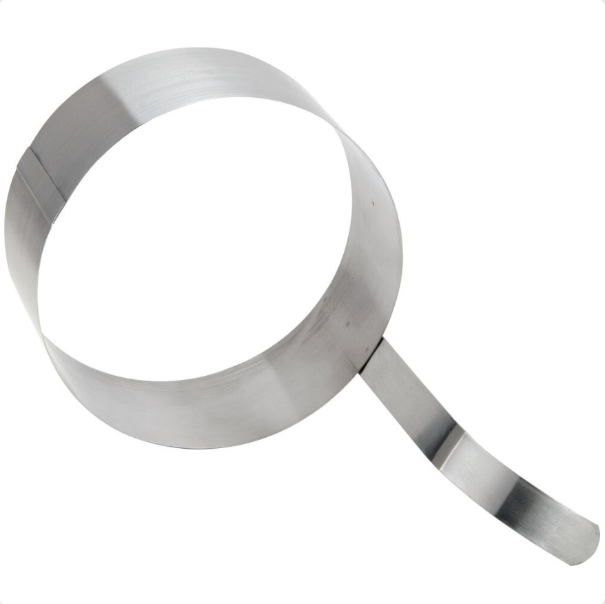 8″ Stainless Steel Round Funnel Cake Deep Fryer Frying Mold Ring NEW
