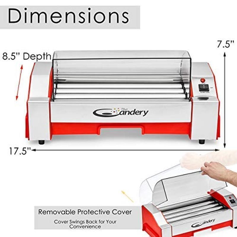 Electric Hot Dog Roller Sausage Grill Cooker Machine Household Children Adults