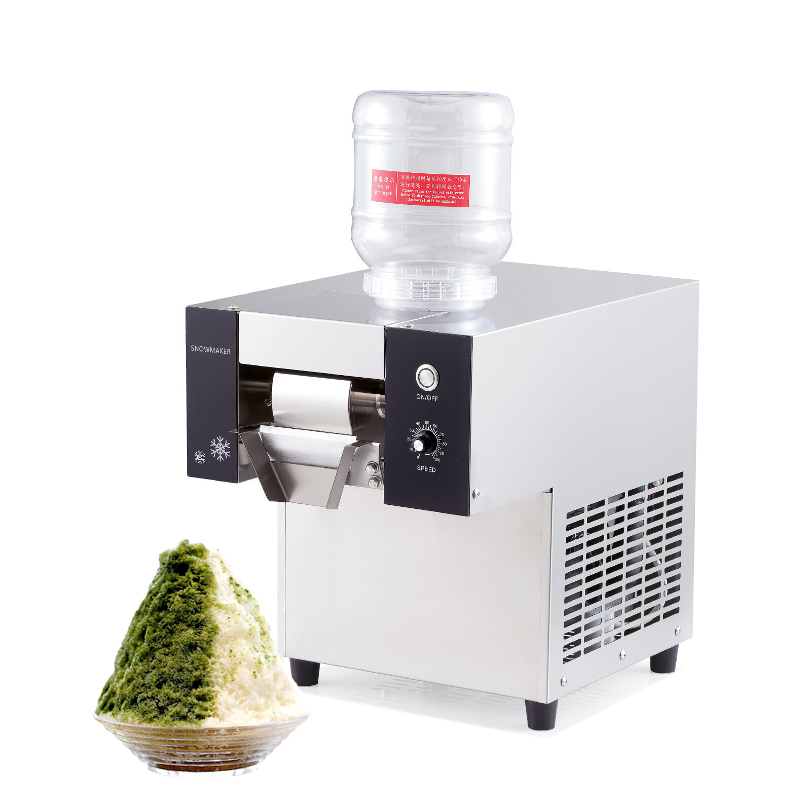 Kolice 90kg/day Ice Shaver Machine, Snowflake Ice Maker, Ice Crusher Shaver
