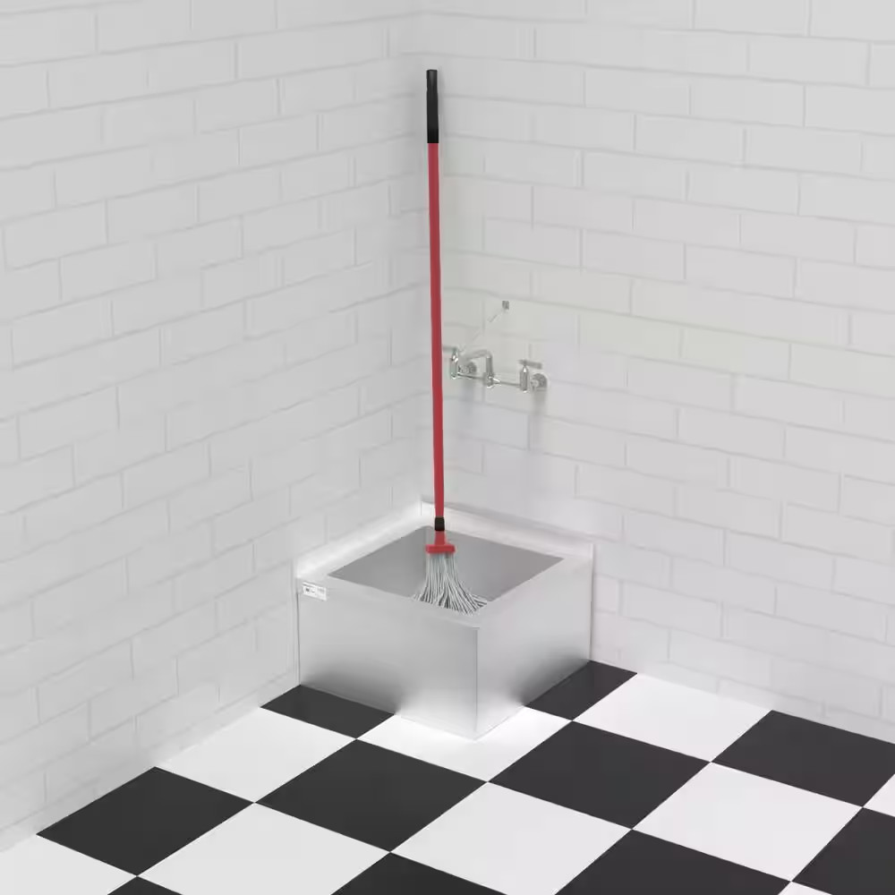 Commercial Floor Mop Sink with Deep Basin 19 In. X 22 In. X 12 In. 18-Gauge 3…
