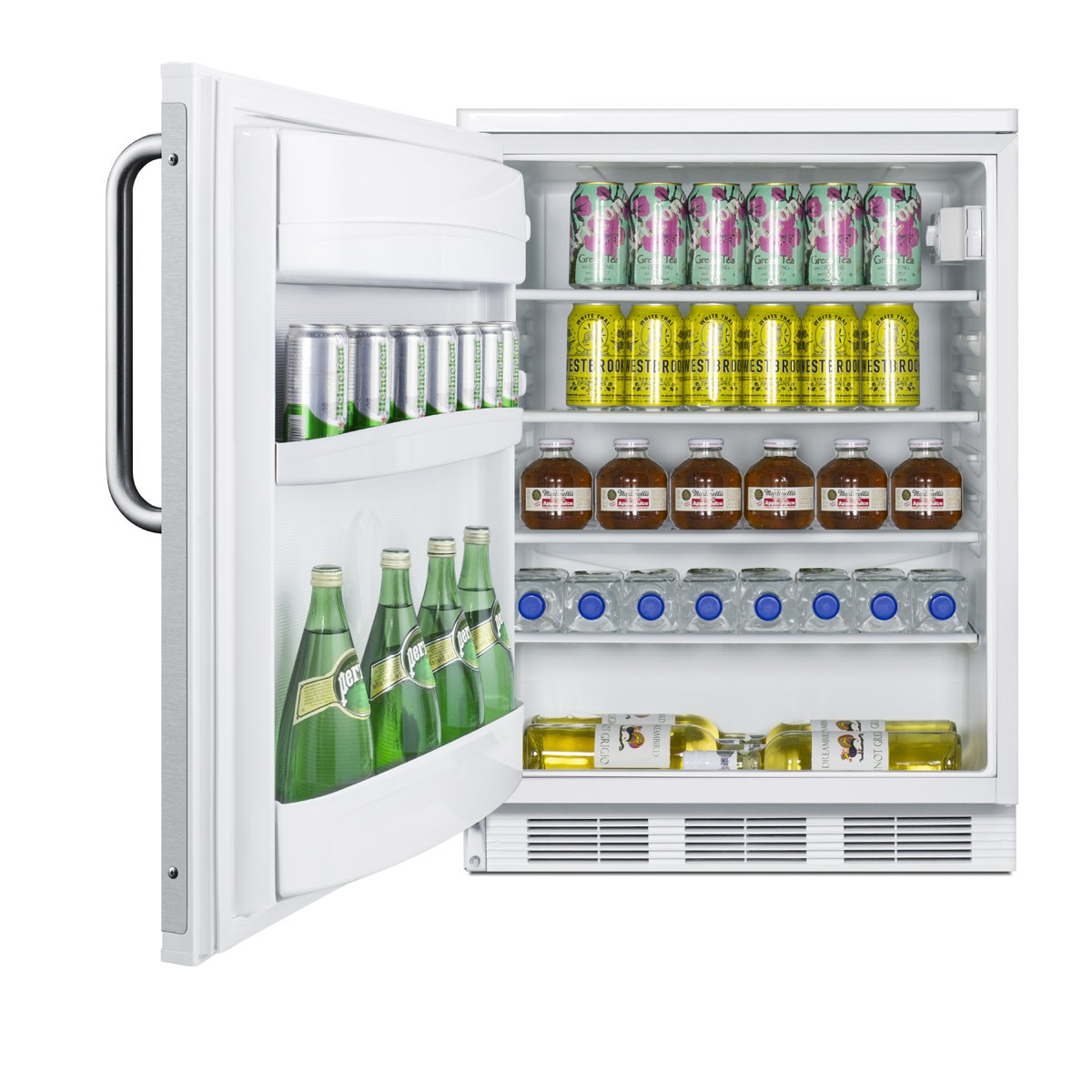 Summit FF67BZLHD 24″W 5.5 Cu. Ft. Capacity Commercial Bar Cooler – Black