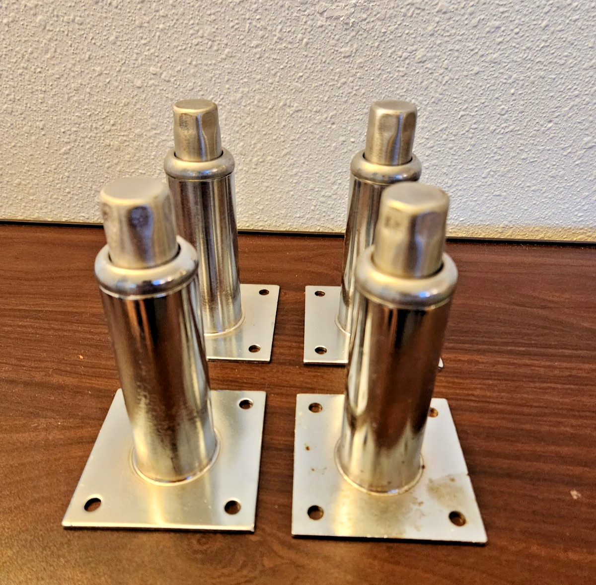 Set of 4 Commercial Kitchen Appliance Adjustable Feet Stainless 6-7in Legs Screw