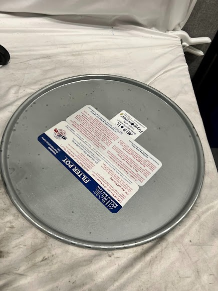 MirOil 7 Gallon Enameled Steel Grease Bucket / Fryer Oil Filter Pot