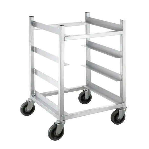24.5″ x 22″ Heavy-Duty Aluminum Glass Rack Cart w/ 8″Spacing