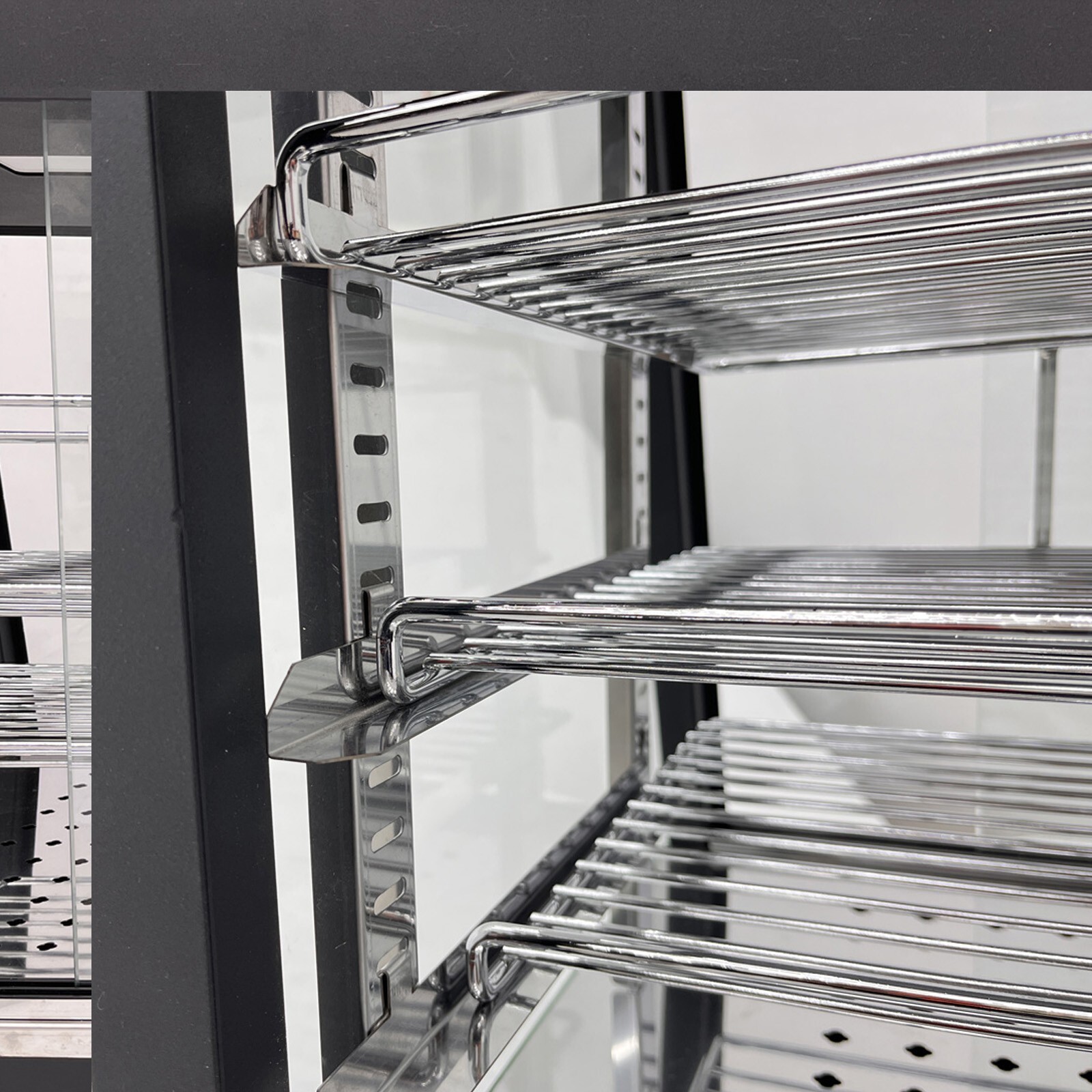 35in Food Display Heating Cabinet 3 Layer Egg Tart Heating Insulation Cabinet