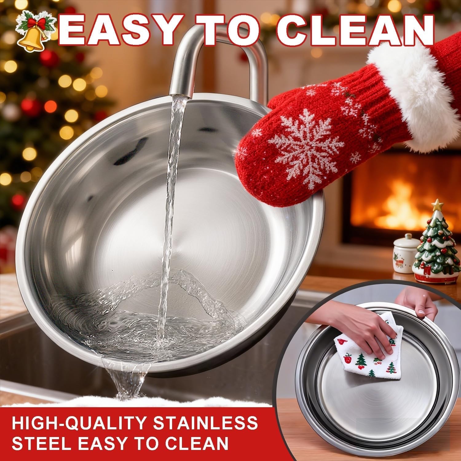 Chafing Dish Set – 2 Pack 6QT, Stainless Steel Buffet Food Warmers for Parties