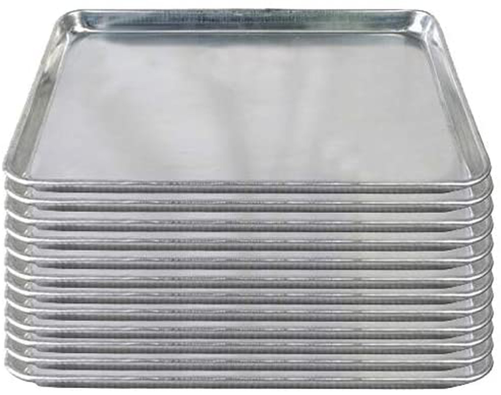 Cake Pans Aluminum Sheet Commercial Bakery 19 Gauge Full Size 18X26 Inch 12 Pack