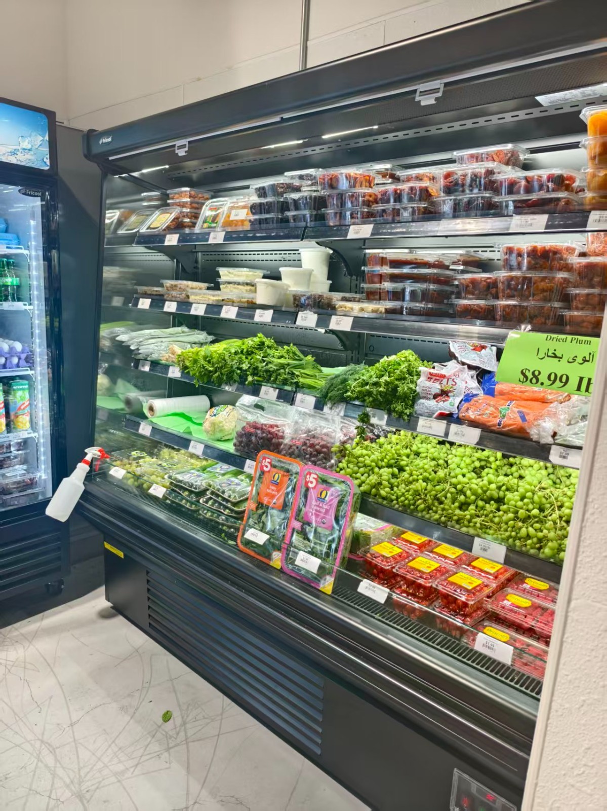 Fricool 77″ Open air refrigerated display cooler NSF/ETL Approved