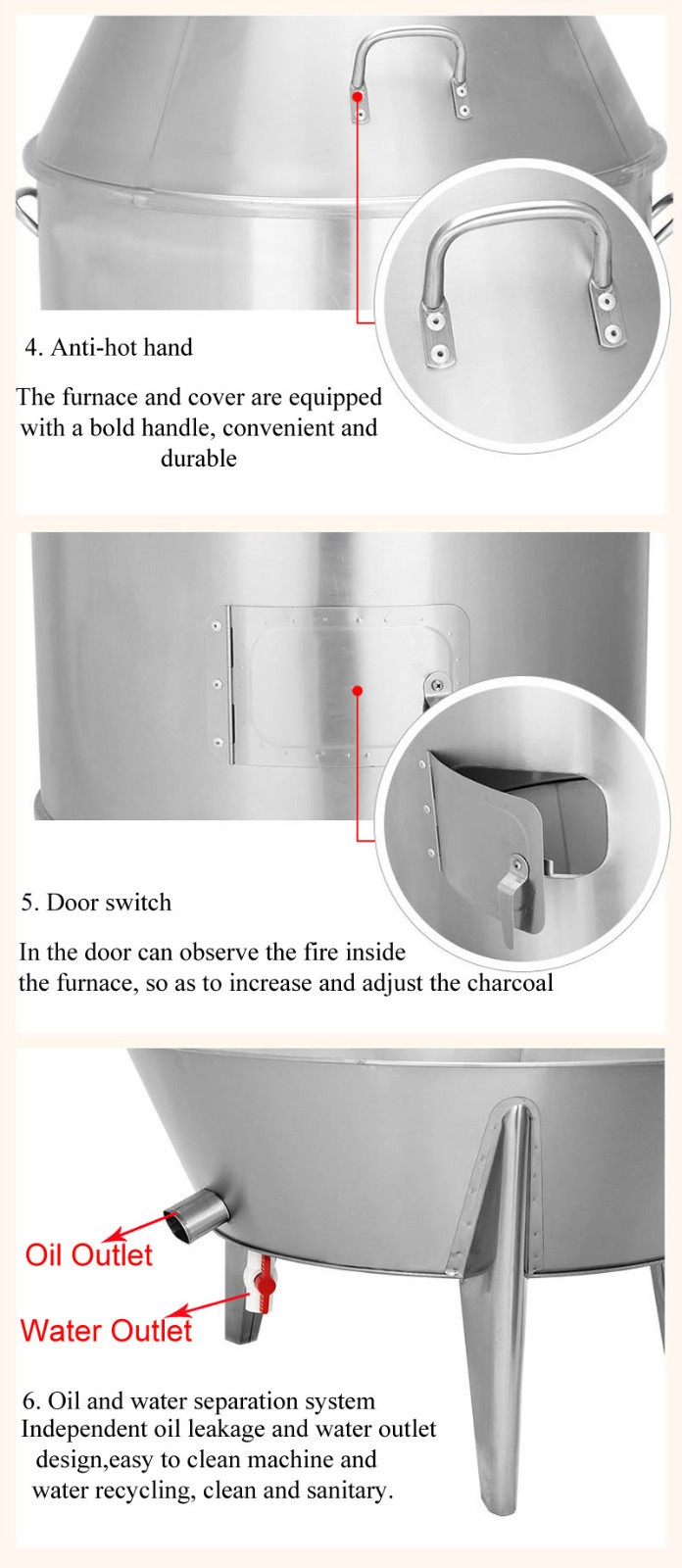 Insolated Liquefied Petroleum Gas Roast Duck Oven Save Energy Environment Friend