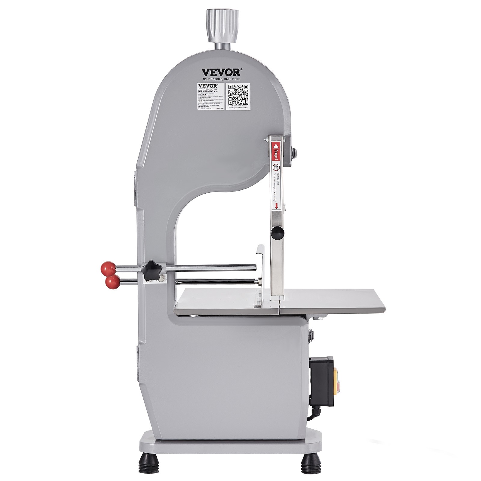 VEVOR 1500W Commercial Electric Meat Bandsaw Stainless Steel Bone Sawing Machine