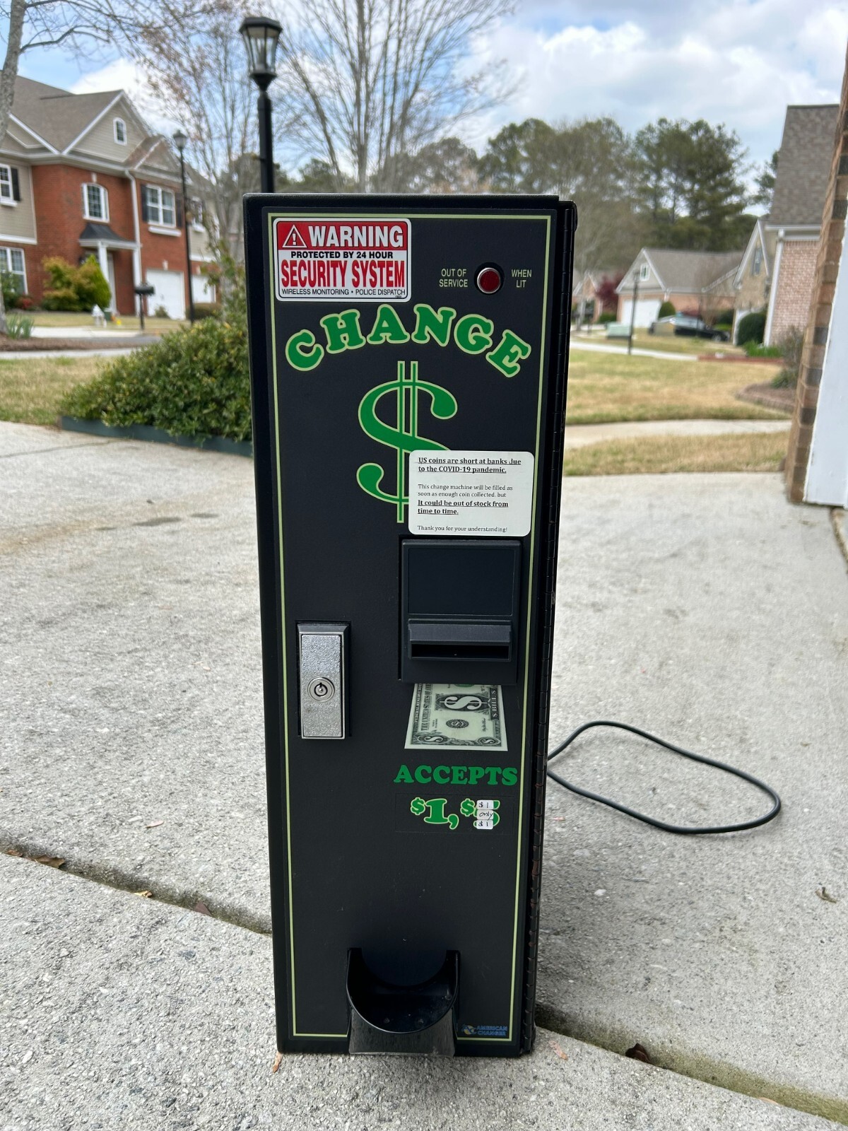 American Changer Model AC1001 Dollar Bill Changer – $10000