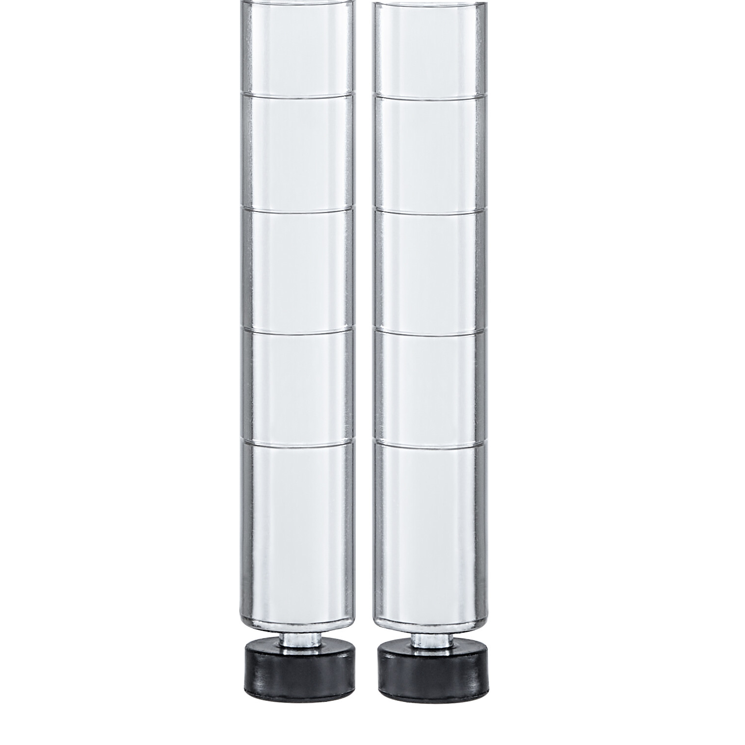 Seville Classics 72-Inch Chrome NSF Shelving Poles (2 Pack)