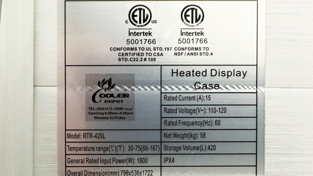 NEW Dough Proofer Insulated Food Holding Proofing Heated Cabinet Warmer NSF