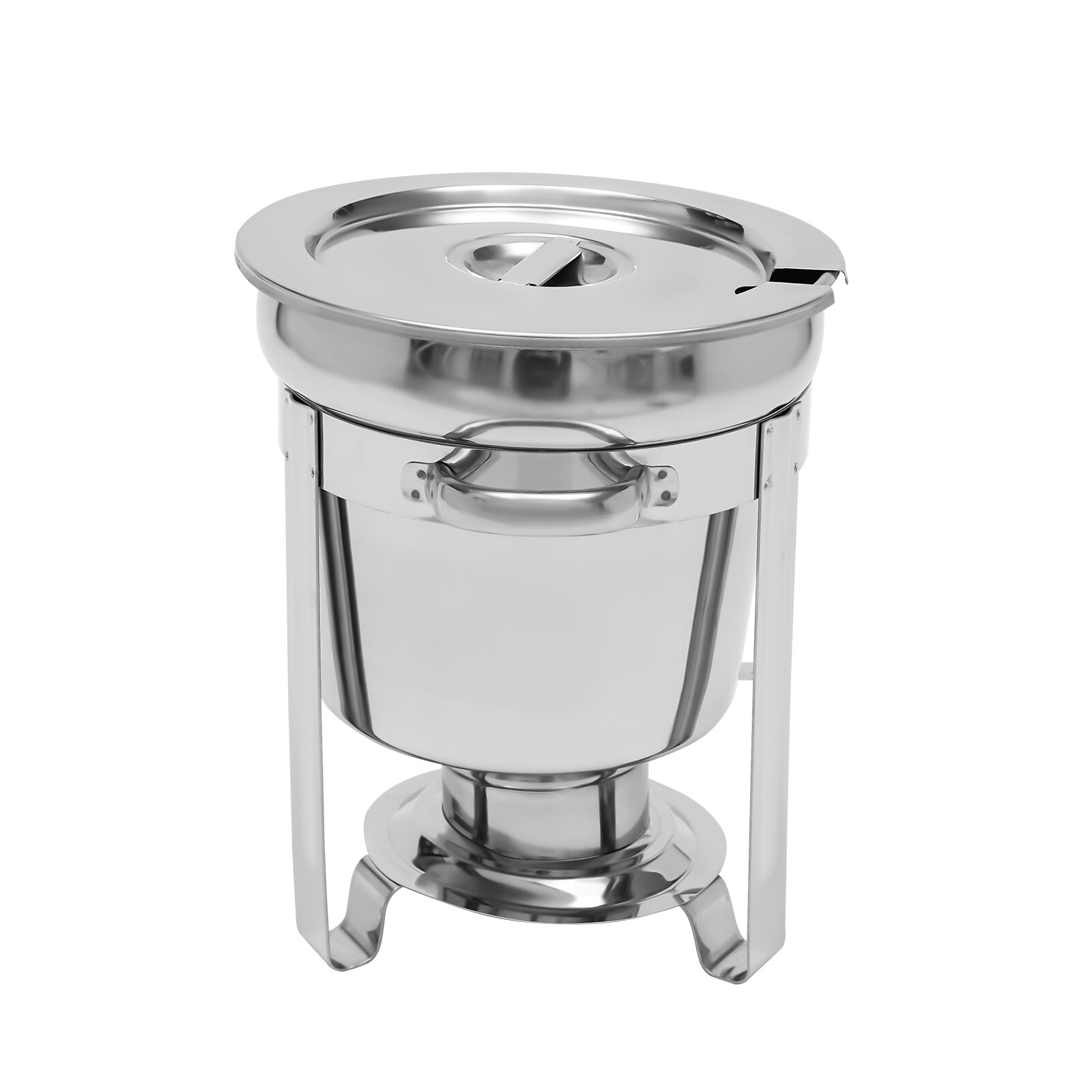 Round Soup Chafer Catering Chafing Dish Food Pan Warmer For Restaurant Kitchen