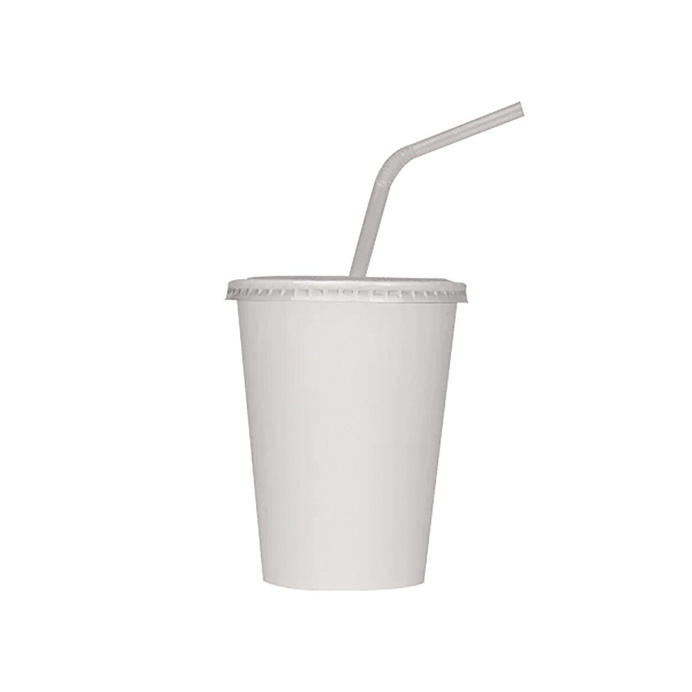 Karat CKCP12W 12 oz. Double Poly Paper Cold Cups – White (1000/Carton) New